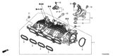 Diagram for 2016 Honda Civic Intake Manifold - 17100-5AA-004