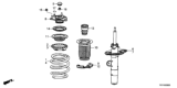 Diagram for 2020 Honda Clarity Fuel Cell Shock Absorber - 51611-TRT-A12