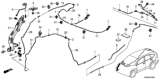 Diagram for Honda CR-V Washer Reservoir - 76841-T0A-A01