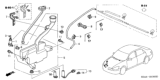 Diagram for 2006 Honda Accord Washer Reservoir - 76840-SDA-A11