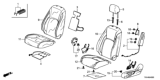 Diagram for 2018 Honda Clarity Electric Seat Cover - 81531-TRV-A01ZA