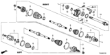 Diagram for Honda Accord Hybrid CV Joint - 44310-T6C-J01
