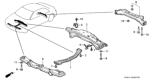 Diagram for Honda Accord Rear Crossmember - 50300-SV1-L00