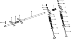 Diagram for Honda Civic Rocker Shaft Spring Kit - 14642-611-000