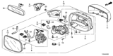 Diagram for 2013 Honda Fit EV Mirror Cover - 76201-TF0-E11A2