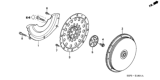 Diagram for Honda Civic Flywheel - 26251-P2A-900