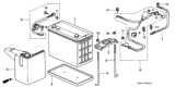 Diagram for 1997 Honda Civic Battery Cable - 32410-S04-A22