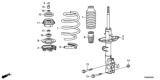 Diagram for 2013 Honda Fit EV Shock Absorber - 51611-TX9-A03