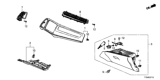 Diagram for 2018 Honda HR-V Glove Box - 77500-T7W-A02ZA