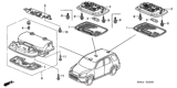 Diagram for 2005 Honda CR-V Consoles - 83250-S84-A01ZJ