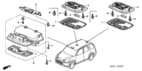 Diagram for Honda CR-V Consoles - 83250-S84-A01ZJ