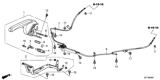 Diagram for 2013 Honda CR-Z Parking Brake Cable - 47510-SZT-G03