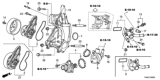 Diagram for 2013 Honda Crosstour Thermostat - 19301-R40-A02