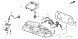 Diagram for 1998 Honda Prelude Tail Light - 33551-S30-A01