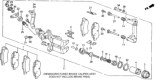 Diagram for 1989 Honda Accord Brake Caliper - 43210-SE0-936