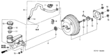 Diagram for Honda Element Brake Master Cylinder - 46100-SCV-A51