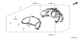 Diagram for 2021 Honda Civic Instrument Cluster - 78100-TBC-A74