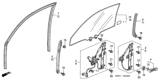 Diagram for Honda Window Regulator - 72210-S5P-A03