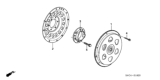 Diagram for 2006 Honda Civic Flywheel - 22100-RMX-000