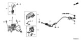 Diagram for Honda Civic Automatic Transmission Shift Levers - 54200-TR0-A51