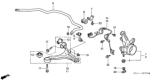 Diagram for Honda Control Arm Bushing - 51391-S5A-024