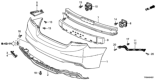 Diagram for 2014 Honda Civic Bumper - 04715-TR7-A80ZZ