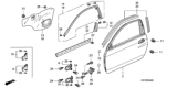 Diagram for 2001 Honda Insight Door Seal - 72361-S3Y-000