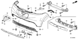 Diagram for Honda CR-Z Bumper - 04715-SZT-A80ZZ