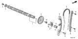 Diagram for 2015 Honda Civic Camshaft - 14110-RW0-000