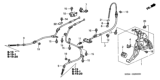 Diagram for 2000 Honda Odyssey Parking Brake Cable - 47210-S0X-023