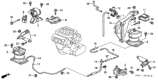 Diagram for 2002 Honda Accord Engine Mount - 50815-S87-A81