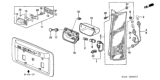 Diagram for 1997 Honda CR-V Light Socket - 33553-S10-003