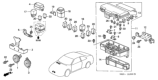 Diagram for 2002 Honda Accord Relay Block - 38250-S87-A01