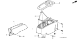 Diagram for 2004 Honda Insight Center Console Base - 83411-S3Y-000ZB