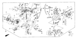 Diagram for 1985 Honda CRX Carburetor - 16100-PE1-781