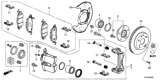 Diagram for 2016 Honda Accord Brake Caliper - 01463-T2G-A00