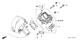 Diagram for 2006 Honda Accord Throttle Body - 16400-RTB-003