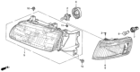 Diagram for 1995 Honda Odyssey Side Marker Light - 33301-SX0-A01