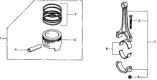 Diagram for 1975 Honda Civic Pistons - 13102-657-670