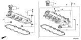 Diagram for 2010 Honda Insight Valve Cover - 12310-RBJ-000