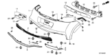 Diagram for 2016 Honda CR-Z Bumper - 04715-SZT-A70ZZ