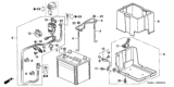 Diagram for 2007 Honda Accord Hybrid Battery Cable - 32410-SDR-A00