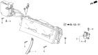 Diagram for Honda Prelude Gauge Trim - 78113-SS0-A01