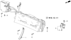 Diagram for 1993 Honda Prelude Gauge Trim - 78113-SS0-A01