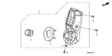 Diagram for 2013 Honda Insight Blower Control Switches - 79600-TM8-A61ZA