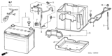 Diagram for Honda CR-V Battery Tray - 31521-S9A-000