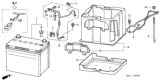 Diagram for 2006 Honda CR-V Battery Tray - 31521-S9A-000