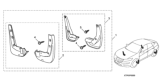 Diagram for 2010 Honda Crosstour Mud Flaps - 08P09-TP6-100R1