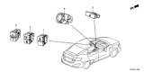 Diagram for Honda Clarity Fuel Cell Hazard Warning Switch - 35510-TRT-A01