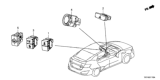 Diagram for Honda Clarity Electric Hazard Warning Switch - 35510-TRT-A01